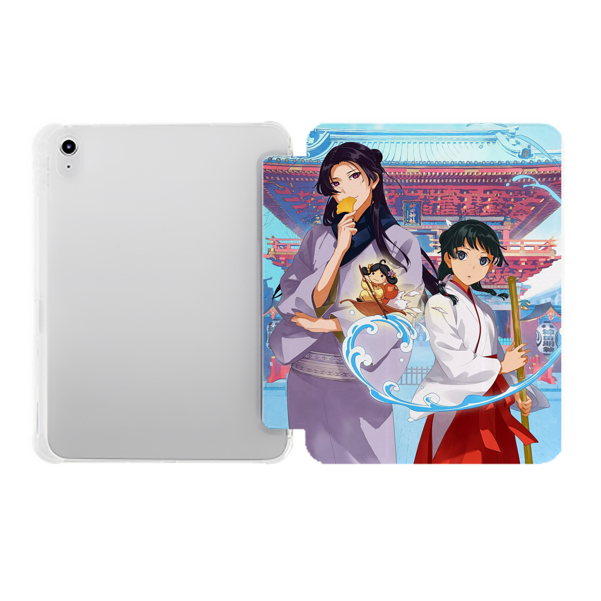 （画像用） 薬屋のひとりごと The Apothecary Diaries IPad ケース ペン収納付き 三つ折りスタンド PUレザー×シリコン 対応機種9.5/10.5/10.9インチ